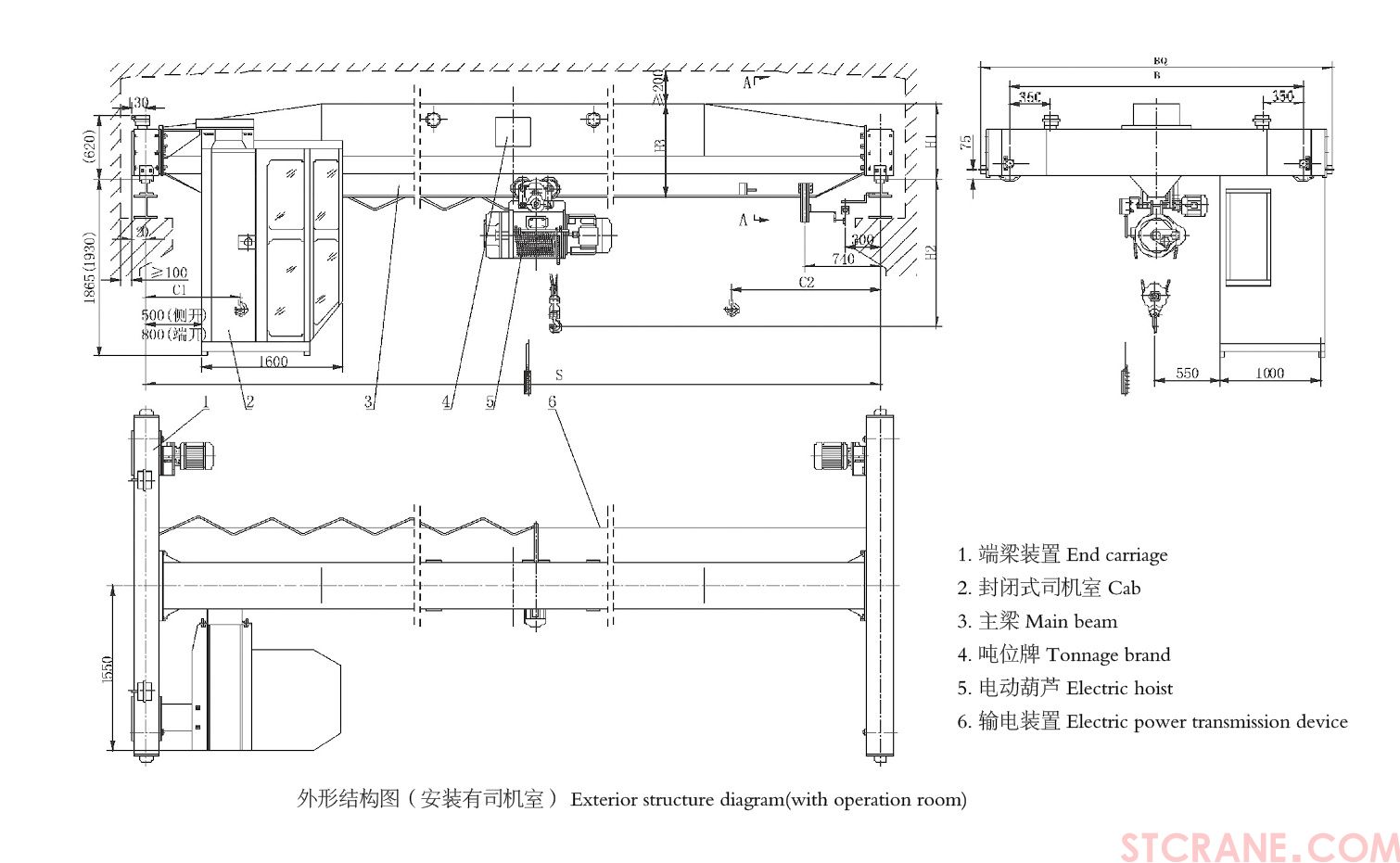 LDA电动单梁起重机(图2)