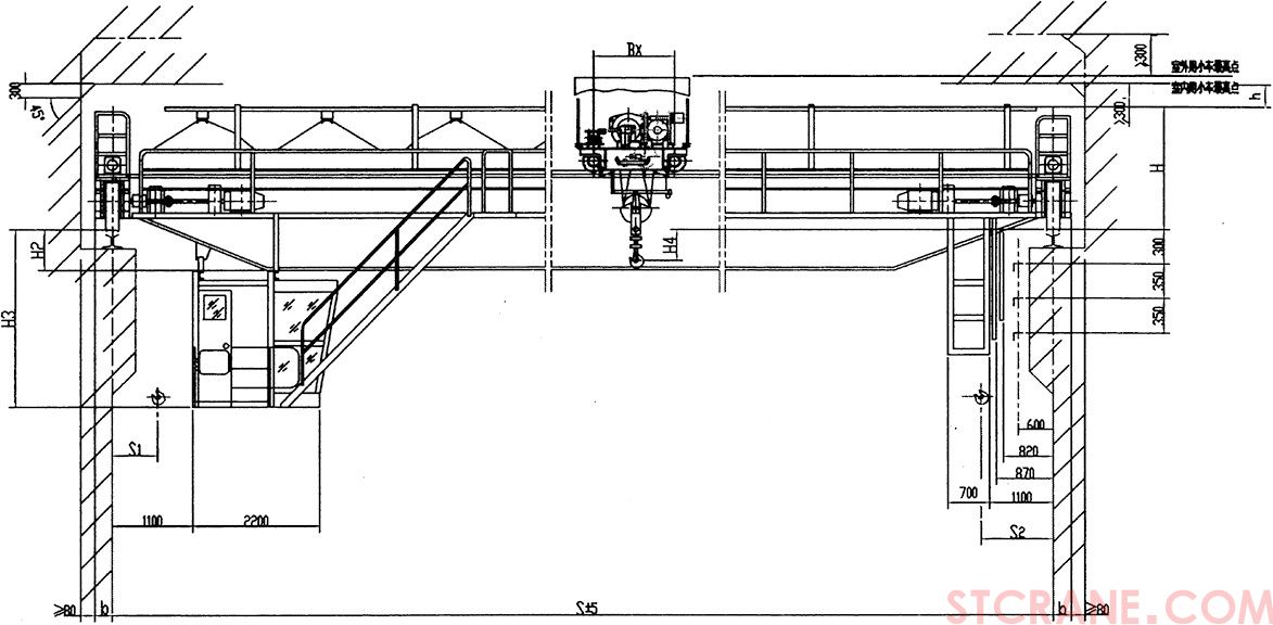 QY型5~20／5吨绝缘桥式起重机(图1)