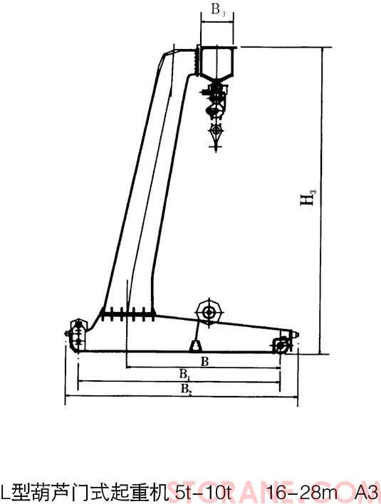 L型葫芦门式起重机(图2)