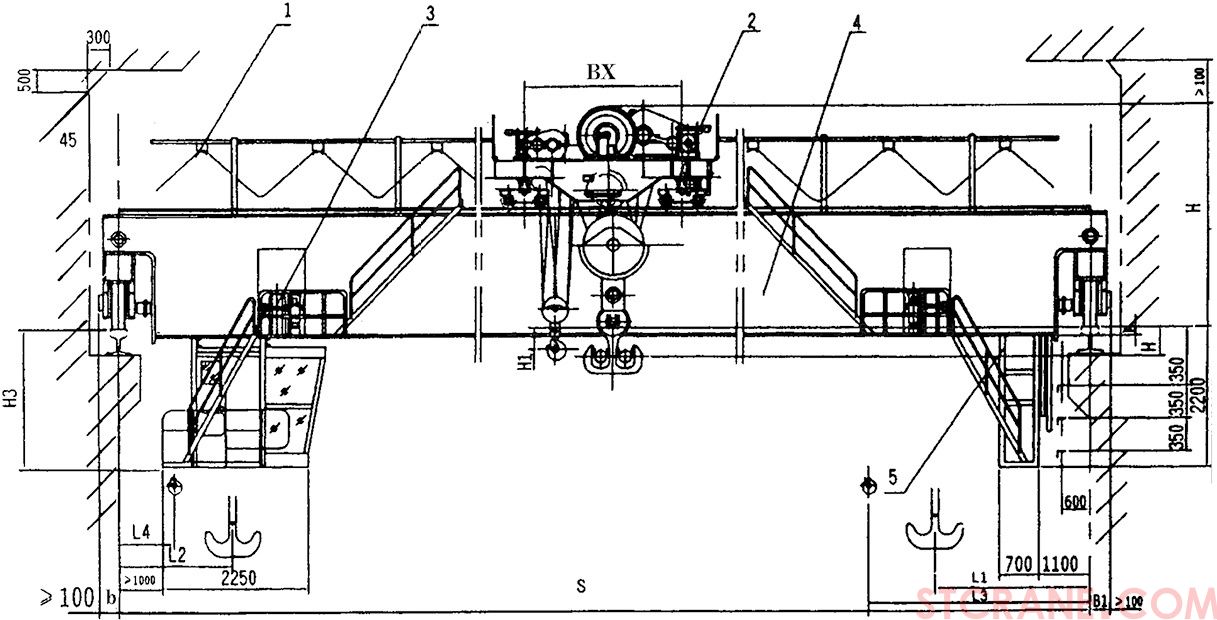 QD型125／32~250／50吨吊钩桥式(图3)
